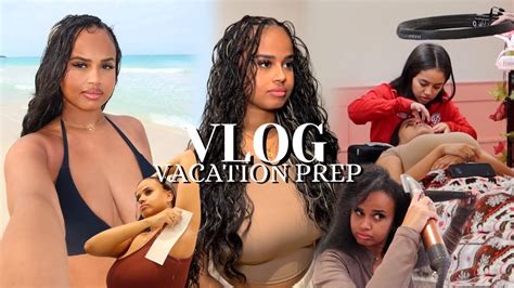 Vacation Prep Vlog Viral Mermaid Braids Diy Brazilian Wax Lashes