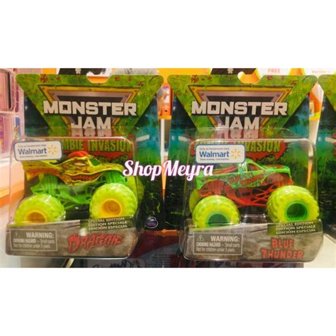 Jual Monster Jam Zombie Invasion Dragon Blue Thunder Scale