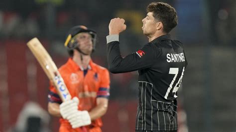 Icc Cricket World Cup 2023 Ned Vs Nz Mitchell Santner Gets Rewards