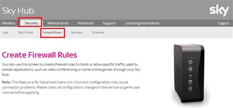 Sky Hub How To Open Port On Sky Hub Router Sky Hub Port Forwarding