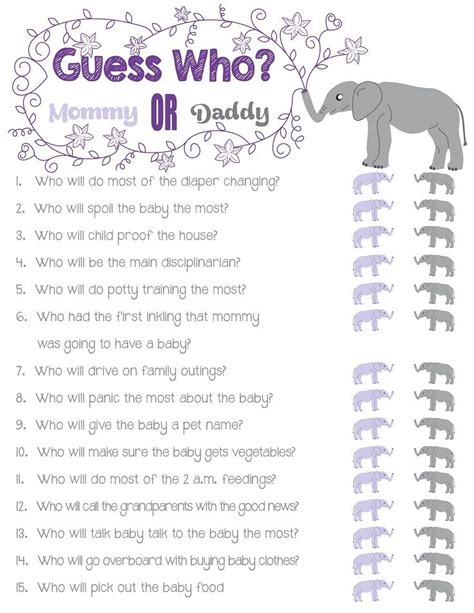 30+ Baby shower trivia answers ideas in 2021 | knowingyourbaby