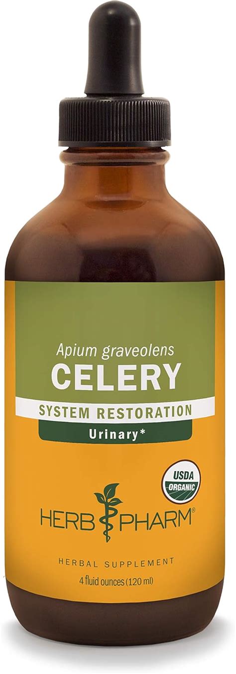 Herb Pharm Certified Organic Celery Seed Liquid Extract For Urinary System Support