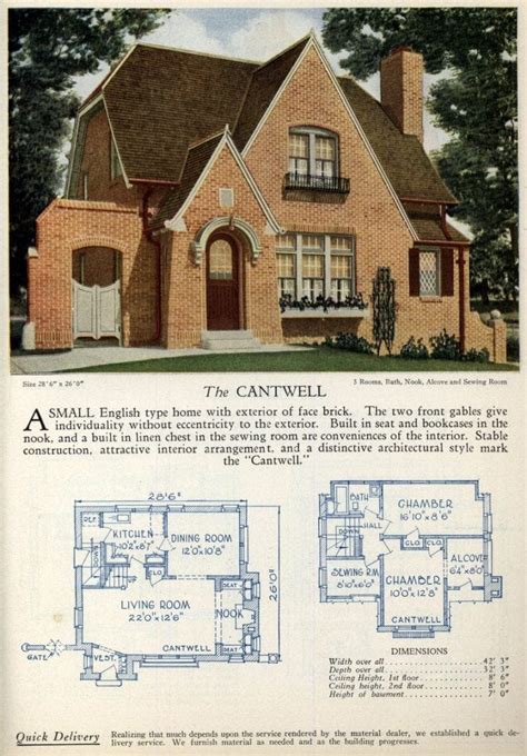 62 beautiful vintage home designs & floor plans from the 1920s - Click Americana