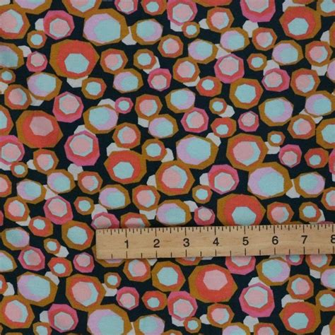 Geometric Print Jersey Bobbins And Buttons Bobbins And Buttons Fabric