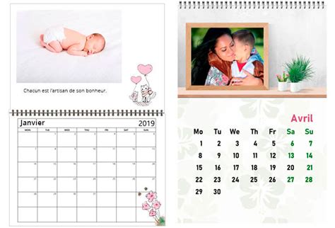 Modèles De Calendriers Photo 2019