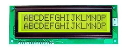 Stn Yellow Green Line Character Lcd Display Lcm