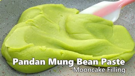 Homemade Pandan Mung Bean Paste For Mooncake Mykitchen101en Youtube