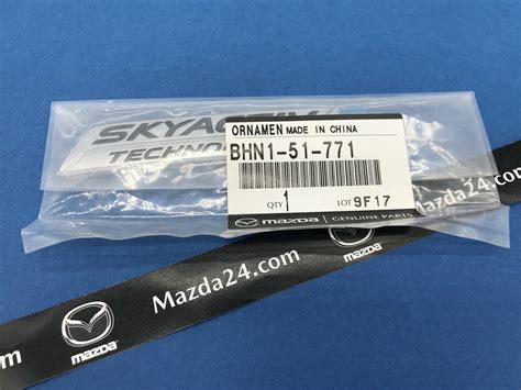 Trunk Lid SKYACTIV Emblem For 2014 2018 Mazda 3 Sedan BHN1 51 771