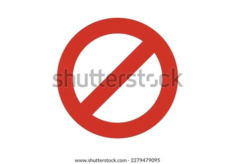 Prohibition Symbol Prohibition Sign Prohibition Red Stock Vector ...