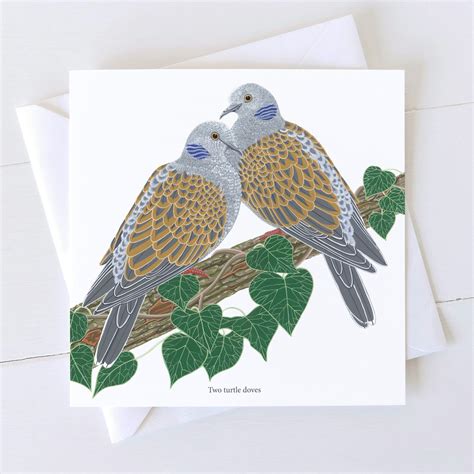 Two Turtle Doves Card | Bird the Artist