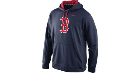 Nike Mlb Thermafit Boston Red Sox Hoodie In Navy Blue For Men Lyst