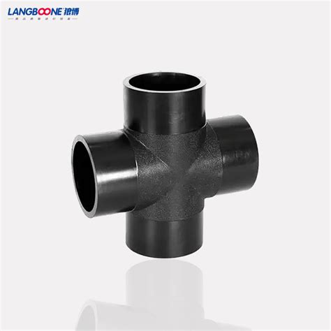 Pe Hdpe Butt Welding Fitting Tf Equal Cross Fitting Sdr Pn Pe