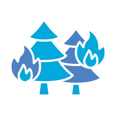 Wildfire Free Ecology And Environment Icons