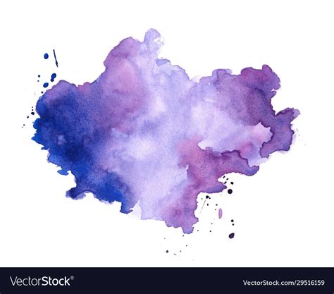 Hand Painter Colors Watercolor Stain Texture Vector Image