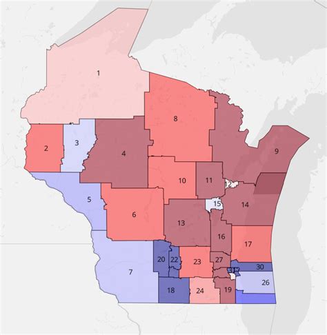 I decided to do the Wisconsin Senate Map myself. : r/DavesRedistricting