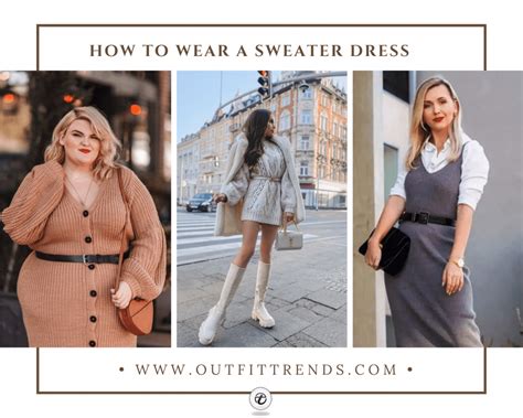 How To Wear A Sweater Dress 21 Outfits Ideas