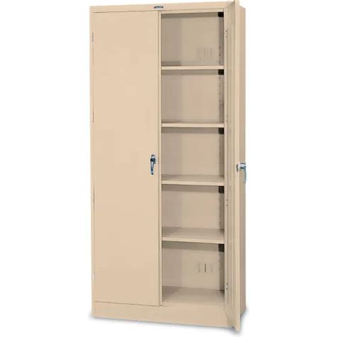 Tennsco® Deluxe Heavy Duty Storage Cabinet 22 Gauge 36 W X 18 D X 78 H Putty