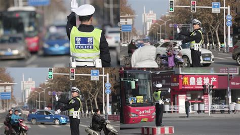 交警十字路口指挥交通视频素材下载编号6369171光厂vj师网