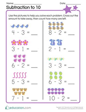 subtraction   worksheet worksheets library