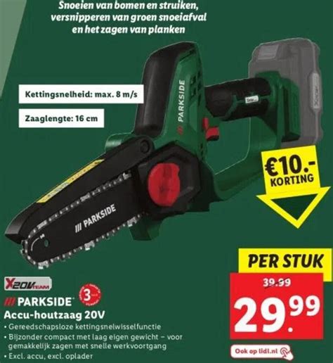 PARKSIDE Accu Houtzaag 20V Aanbieding Bij Lidl