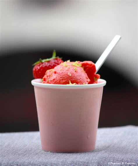 Glace Fraises Citron Vert Sans Sorbeti Re