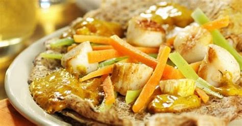 Clo S Sensuous Delights Galettes Aux St Jacques Et Julienne De L Gumes