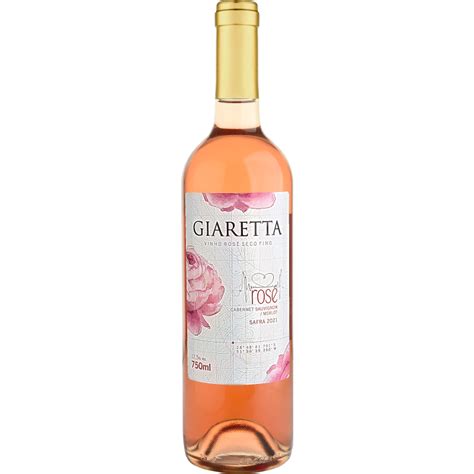 Vinho Rosé Seco Fino Cabernet Sauvignon Merlot 750 ml Giaretta Cx c