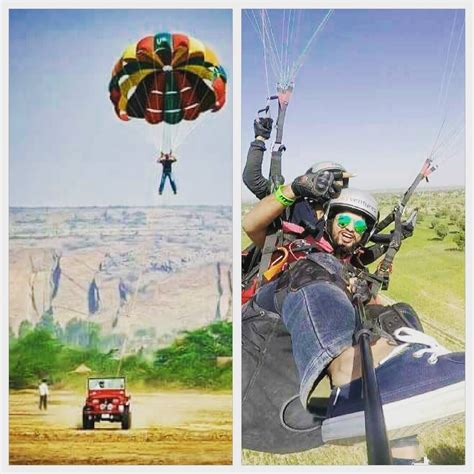 Paraglidingparasailing At Jaisalmer Rajasthan India Paragliding