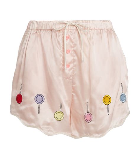 Morgan Lane Pink X Candy Land Tally Pyjama Shorts Harrods Uk