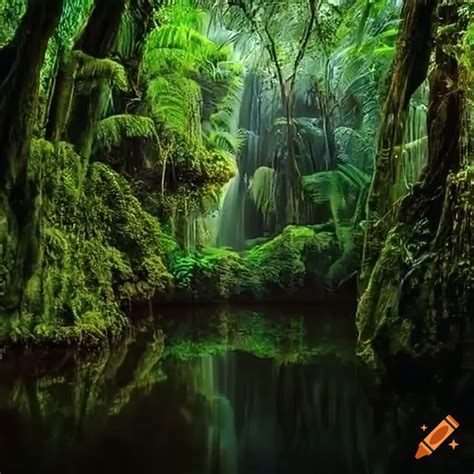 Aerial view of the amazon rainforest in 4k resolution on Craiyon