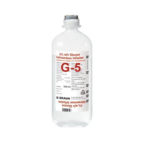 Glicose 5 Ecoflac Plus 500ml 20 Un BBraun