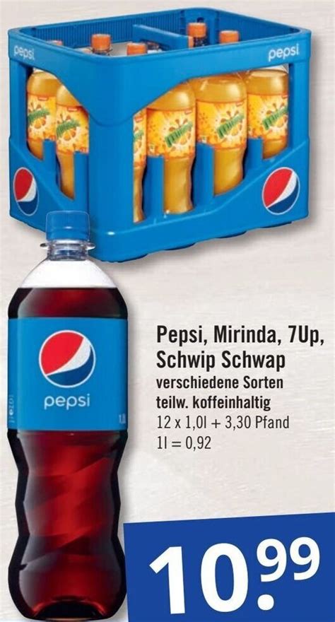 Pepsi Mirinda 7Up Schwip Schwap 12x1 0 L Angebot bei GetränkePartner