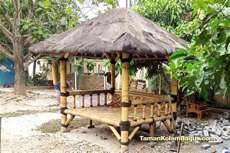 Contoh Gazebo Bambu