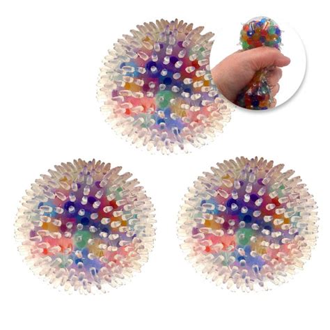 Spiky Squeeze Ball Sensory Stress Relief Fidget Toy 65cm 3 Pack