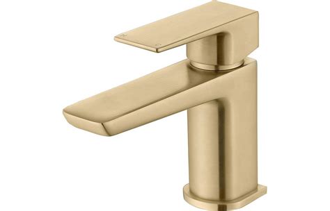 Berio Mono Cloakroom Basin Tap Brushed Brass Insinkerrator Kitchen