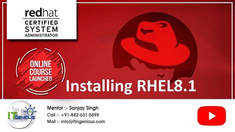 Red Hat Certified System Administrator Installation Rhel Youtube