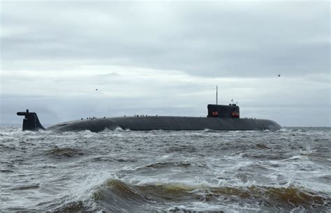 Special Purpose Nuclear Submarine Belgorod Of Project 09852 At Sea