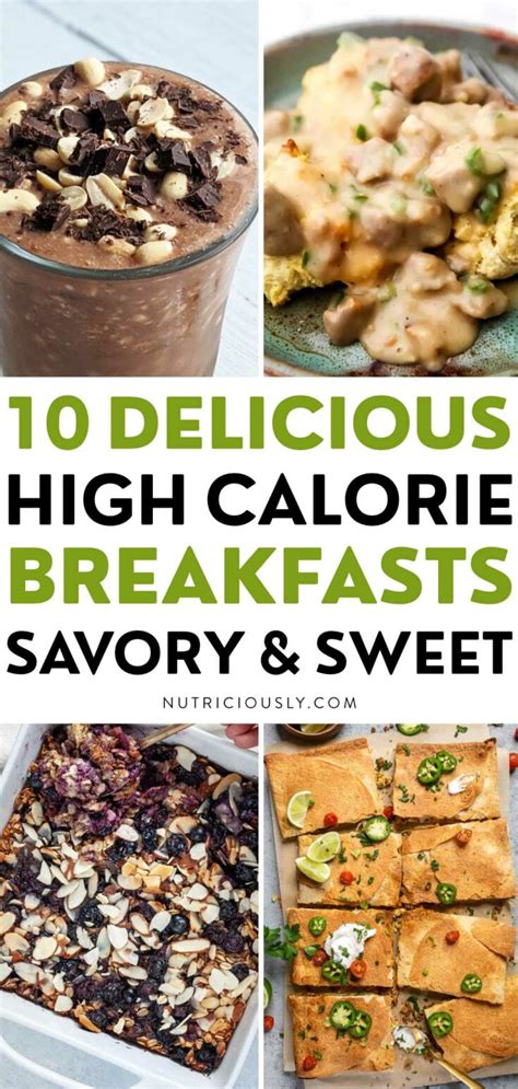 10 Easy High Calorie Breakfasts Nutriciously