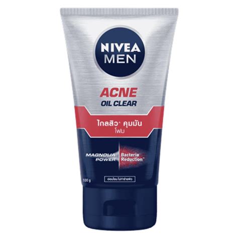 ﻿nivea Men Acne 8h Oil Clear Mud Foam นีเวีย เมน แอคเน่ ออย เคลียร์ มัดโฟม 100g Shopee Thailand