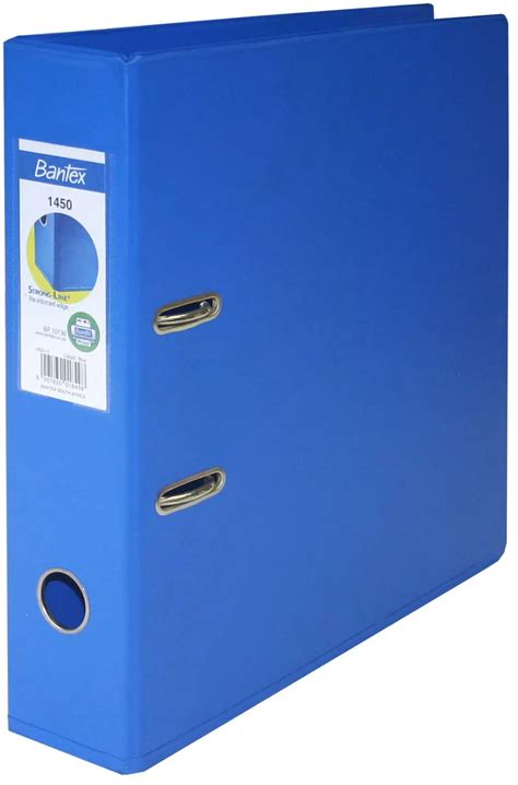 Pvc Lever Arch File 70mm Metallic Blue Office National