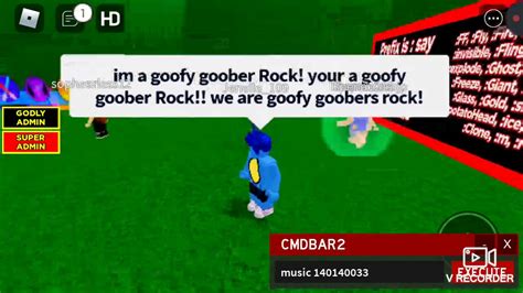 Roblox Free Admin Im A Goofy Goober Rock Theme Song Youtube