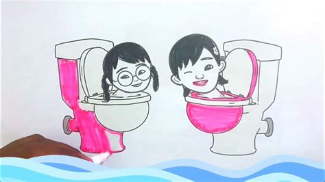 Mewarnai Susanti Mei Mei Skibidi Toilet Upinipin Skibiditoilet