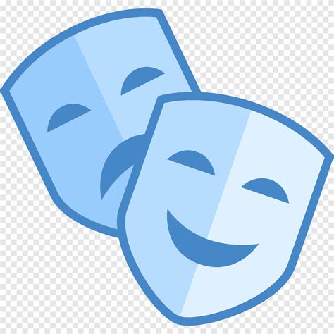 Computer Icons Theatre Mask Anonymous Mask Blue Angle Png Pngegg