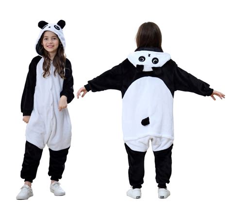 Panda Onesie Pajama Sleepwear For Kids Unisex Etsy