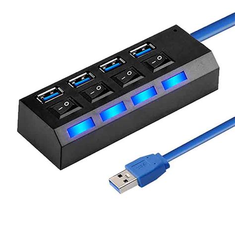 Usb Hub Port Usb Hub Splitter With On Off Switch Multi Usb