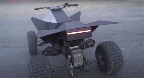 Homemade Tesla Cyberquad Electric Atv Created By Rich Rebuilds [video]