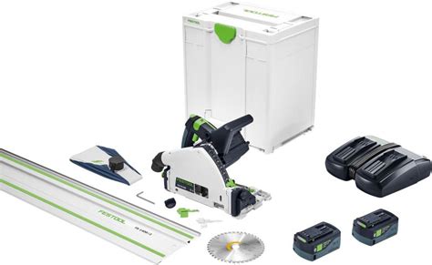 Festool 577392 Cordless Plunge Cut Saw TSC 55 KEBI Plus XL FS At D M Tools