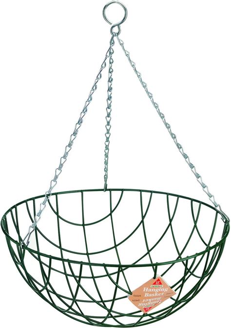 Gardman 01025 35 Cm 14 Inch Traditional Hanging Basket Green 37 X 37 X 54 Cm Uk