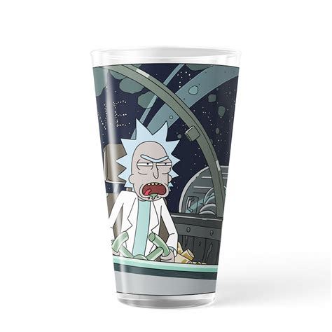 Rick And Morty F K Love 17 Oz Pint Glass Warner Bros Shop