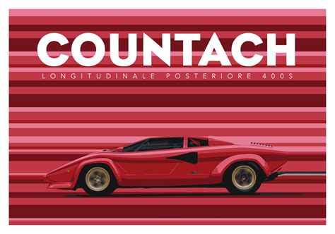 Lamborghini Countach Poster 80s Lamborghini